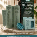 RPR Professional My Grow and Glow Range
Thicker, fuller, stronger, longer hair starts at the scalp. RPR Professional My Grow and Glow Shampoo is an advanced, salon-grade formula designed for thinning, fragile, or growth-challenged hair. 
