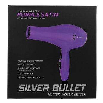 Silver Bullet Satin Hair Dryer Purple Silver Bullet - On Line Hair Depot