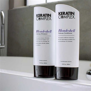 Keratin Complex Blonde Shell Shampoo & Conditioner Duo 400ml - On Line Hair Depot