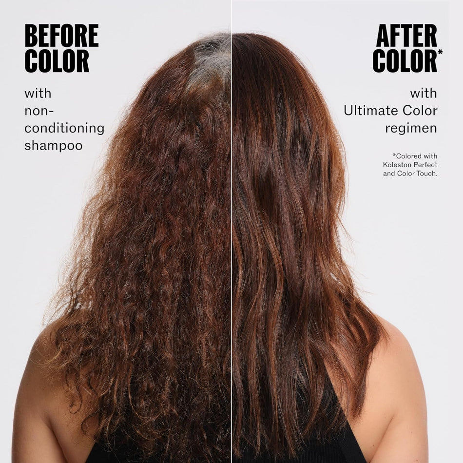 Wella Ultimate Color Sulfate-Free Shampoo
Soothes the scalp while gently cleansing to minimize colour fade, moisturises and detoxes hair from colour-distorting metals.
