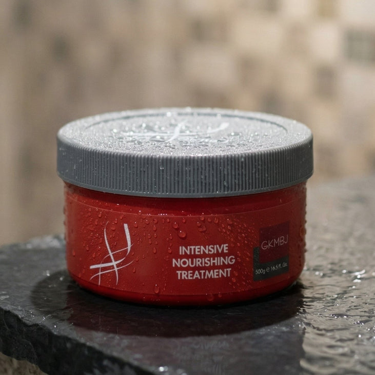 GKMBJ Intensive Nourishing Treatment 500 ml Smooths Hair Cuticle Softens - On Line Hair Depot