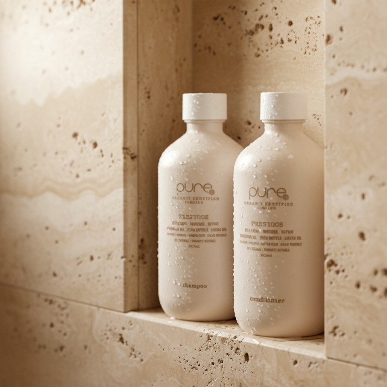  Pure Precious Shampoo & Conditioner 300ml Duo is a luxurious nurturing bath and rinse system that repairs and replenishes hair fatigued by everyday life. Powered by a unique blend of Shea Butter, Argan Oil, and Mongongo Oil — and the exclusive Pure Complex™ (certified 100% organic extracts) — it restores healthy moisture balance and leaves hair feeling softer, smoother, and silkier.