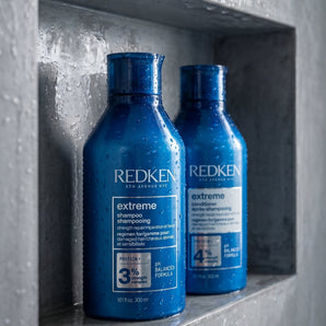 Redken Extreme Shampoo &amp; Conditioner Duo is your professional-grade repair system. Trusted by stylists worldwide, this power pair works at every level of the hair fibre to fortify, protect, and revive even the most distressed hair.