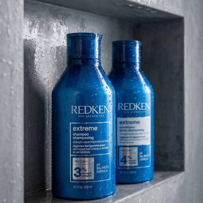 Redken Extreme Shampoo &amp; Conditioner Duo is your professional-grade repair system. Trusted by stylists worldwide, this power pair works at every level of the hair fibre to fortify, protect, and revive even the most distressed hair.
