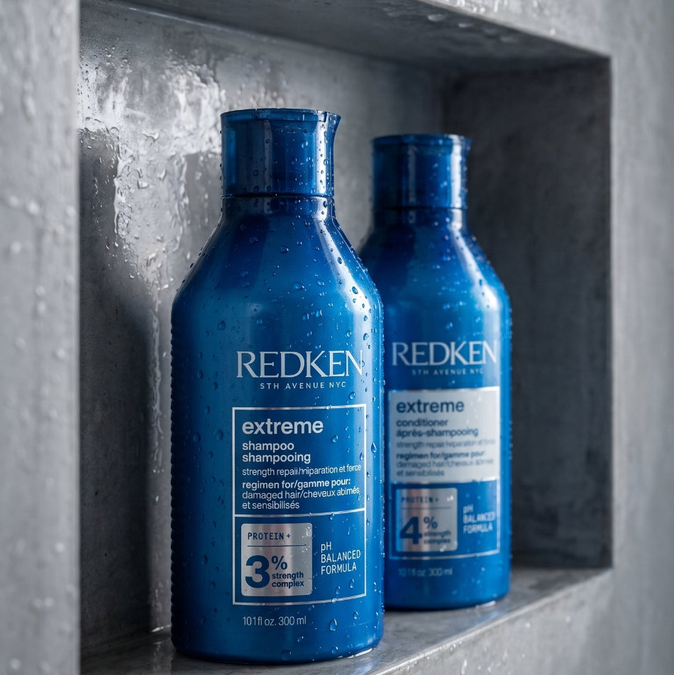 Redken Extreme Shampoo &amp; Conditioner Duo is your professional-grade repair system. Trusted by stylists worldwide, this power pair works at every level of the hair fibre to fortify, protect, and revive even the most distressed hair.