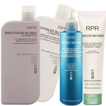 RPR Brighten My Blonde Quad Pack for Blonde & Grey Hair RPR Hair Care - On Line Hair Depot