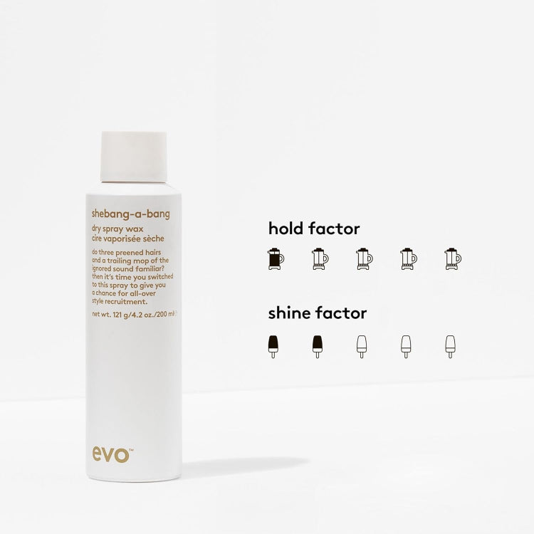 Evo Shebang-a-bang Dry Spray Wax 200ml - On Line Hair Depot