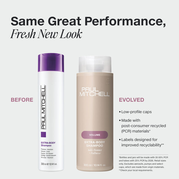 Paul Mitchell Extra-Body Shampoo Thickens Volumizes - On Line Hair Depot