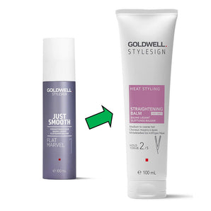 Goldwell StyleSign Heat Styling Straightening Balm 100 ml previouslt Flat Marvel - On Line Hair Depot