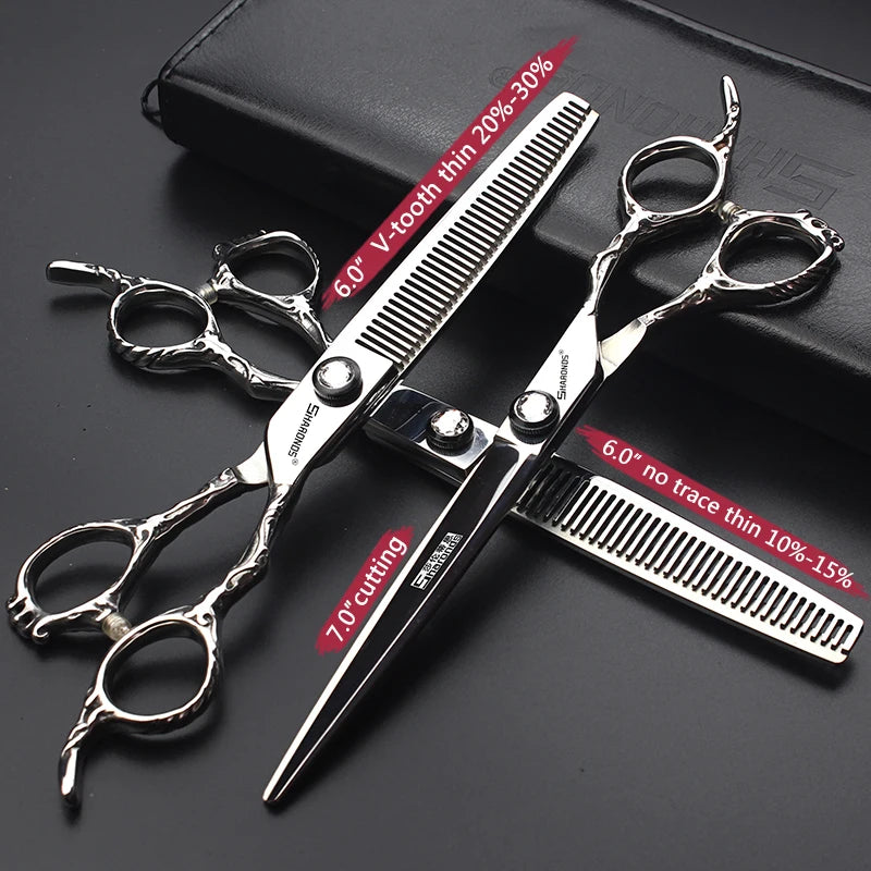 Hairdressing Scissors 5.5“ 6” 6.5“ Inch Hair Scissors Professional Barber Scissors Hairdressing Shears Thinning Styling Tool - On Line Hair Depot