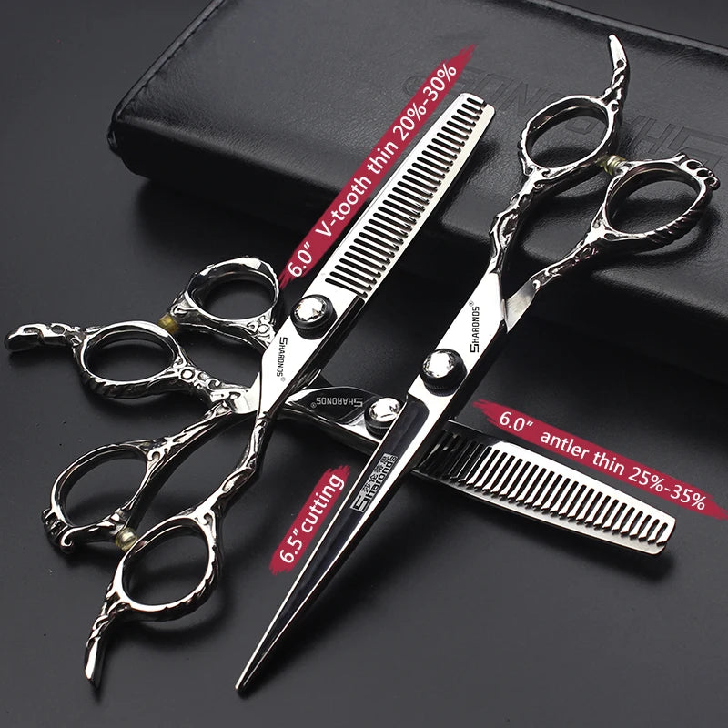 Hairdressing Scissors 5.5“ 6” 6.5“ Inch Hair Scissors Professional Barber Scissors Hairdressing Shears Thinning Styling Tool - On Line Hair Depot