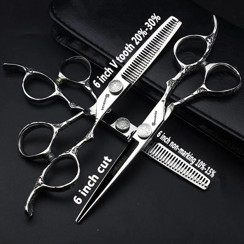 Hairdressing Scissors 5.5“ 6” 6.5“ Inch Hair Scissors Professional Barber Scissors Hairdressing Shears Thinning Styling Tool - On Line Hair Depot
