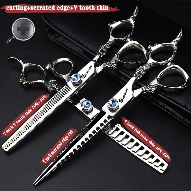 Hairdressing Scissors 5.5“ 6” 6.5“ Inch Hair Scissors Professional Barber Scissors Hairdressing Shears Thinning Styling Tool - On Line Hair Depot