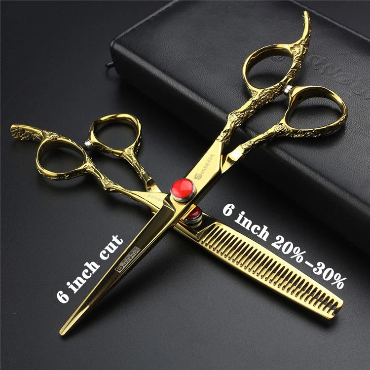 Hairdressing Scissors 5.5“ 6” 6.5“ Inch Hair Scissors Professional Barber Scissors Hairdressing Shears Thinning Styling Tool - On Line Hair Depot