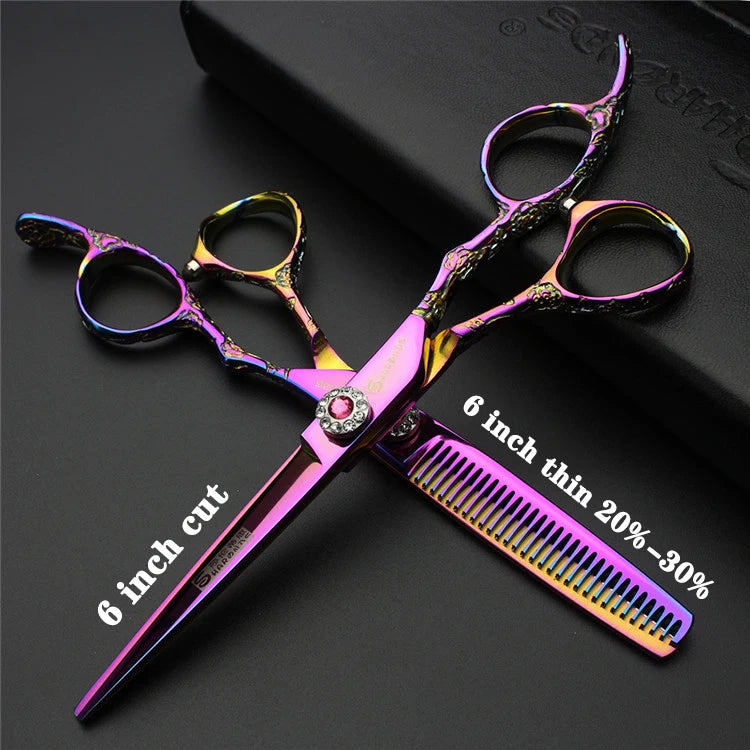 Hairdressing Scissors 5.5“ 6” 6.5“ Inch Hair Scissors Professional Barber Scissors Hairdressing Shears Thinning Styling Tool - On Line Hair Depot