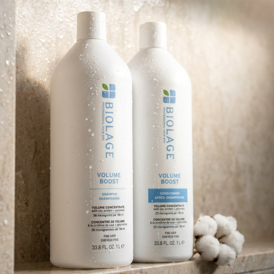 Matrix Biolage Volume Boost&nbsp; Duo is your fine hair's best friend — delivering long-lasting, weightless volume and luminous shine without the heaviness.