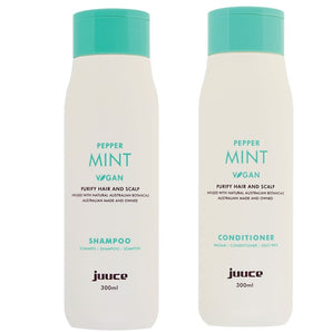 Juuce Peppermint Shampoo and Conditioner 300ml Duo Juuce Hair Care - On Line Hair Depot