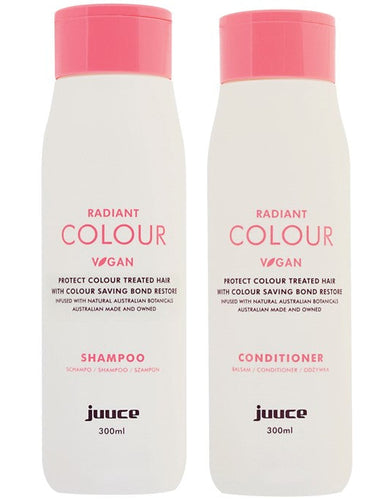 Juuce Radiant Colour Shampoo and Conditioner 300ml Duo Juuce Hair Care - On Line Hair Depot