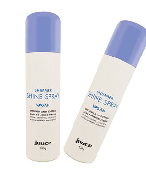 JUUCE  Shimmer Shine Spray to Smooth and Soften Polished Finish 2 x 100g Juuce Hair Care - On Line Hair Depot