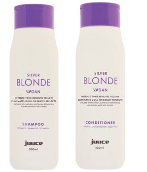 Juuce Silver Blonde Intense Toning Shampoo and Conditioner 300ml Duo Juuce Hair Care - On Line Hair Depot