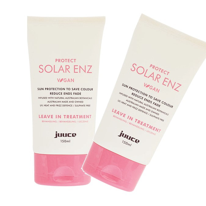 Juuce Solar enz Sun Protect Save Colour Shine Reduces ends Fade 150ml x 2 Juuce Hair Care - On Line Hair Depot