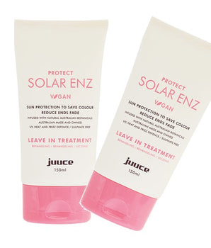 Juuce Solar enz Sun Protect Save Colour Shine Reduces ends Fade 150ml x 2 Juuce Hair Care - On Line Hair Depot