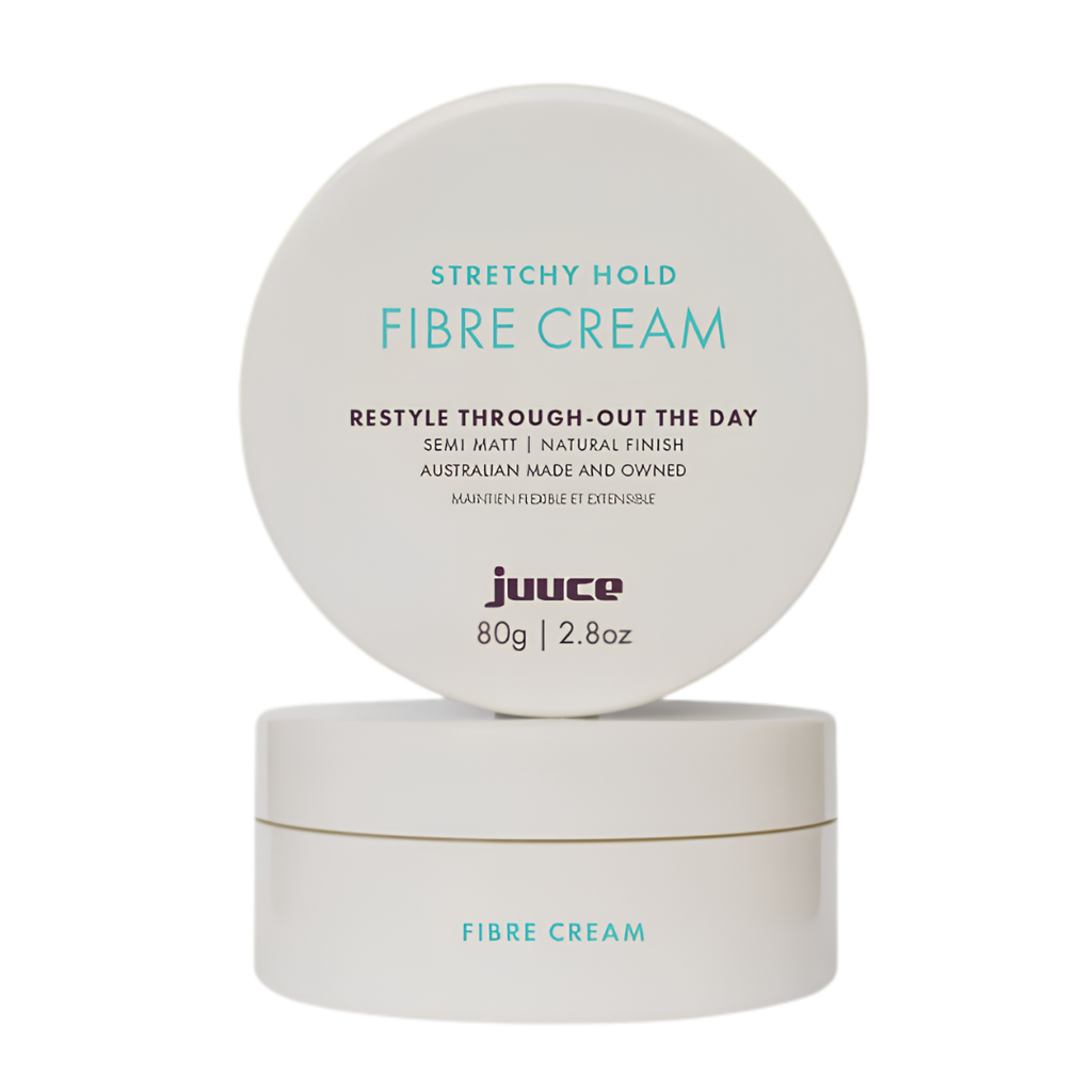 Meet your new go-to styling cream. The Juuce Stretchy Fibre Cream gives you flexible, reworkable hold that actually moves with you — no crunch, no flaking, no stiffness. Just great-looking hair that stays in place and feels natural to touch.