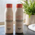 Tame frizz, smooth coarse hair and restore softness with the Juuce Miracle Smooth Duo. This matched shampoo and conditioner set is powered by hyaluronic acid, hydrolysed rice protein and Australian Desert Lime — a trio of hero ingredients that deeply hydrate, strengthen and smooth even the most unruly hair, while protecting against heat, UV, humidity and oxidation.