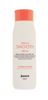 Juuce Miracle Smooth Conditioner Tame All Frizzy or Curly Hair 300ml - On Line Hair Depot