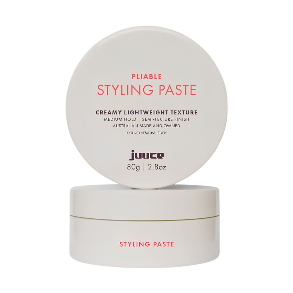 Style it. Reshape it. Own it all day. The Juuce Pliable Styling Paste gives you workable, medium hold with a soft, natural matte finish — so your hair looks effortlessly styled, never overdone.