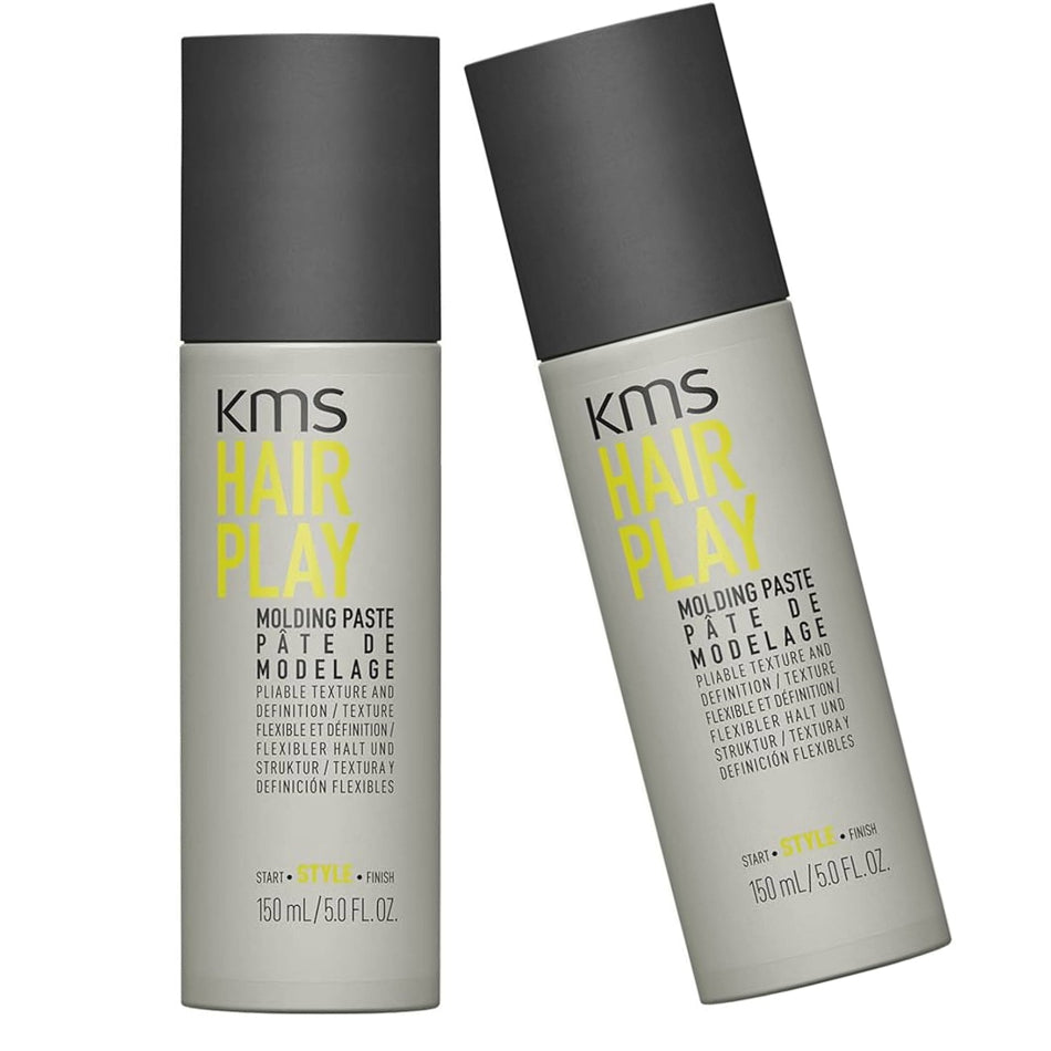 KMS Hair Play Molding Paste texturizing paste that delivers exceptional pliability, matte finish, and all-day hold. Perfect for creating textured, sculpted styles with natural movement and definition, this value pack ensures you're always stocked with your essential styling product.