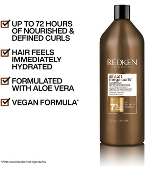 Redken All Soft Mega Curls Conditioner 1lt Redken 5th Avenue NYC - On Line Hair Depot