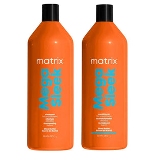 Matrix Total Results Mega Sleek Shampoo and Conditioner 1lt Duo - On Line Hair Depot