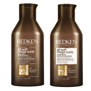 Redken All Soft Mega Curls Shampoo & Conditioner 300ml duo - On Line Hair Depot