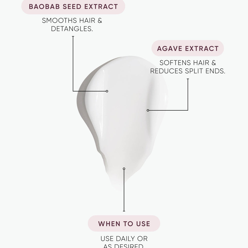 Nak Replends Creme Information Chart Leave In Moisturiser Infuses hair with moisture while detangling to smooth hair and reduce daily damage caused by styling
Shields your hair from daily stress, improving overall hair condition for enhanced shine and health