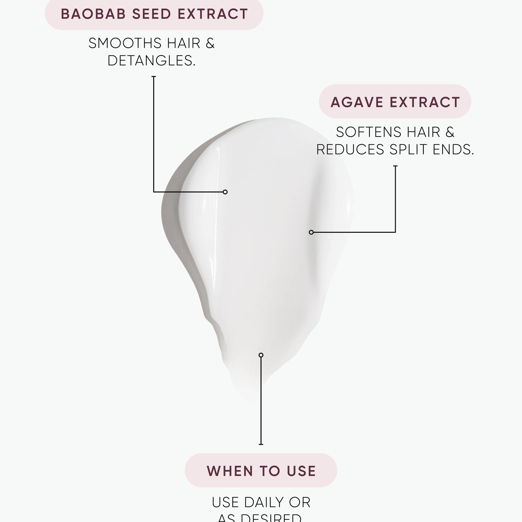 Nak Replends Creme Information Chart Leave In Moisturiser Infuses hair with moisture while detangling to smooth hair and reduce daily damage caused by styling
Shields your hair from daily stress, improving overall hair condition for enhanced shine and health