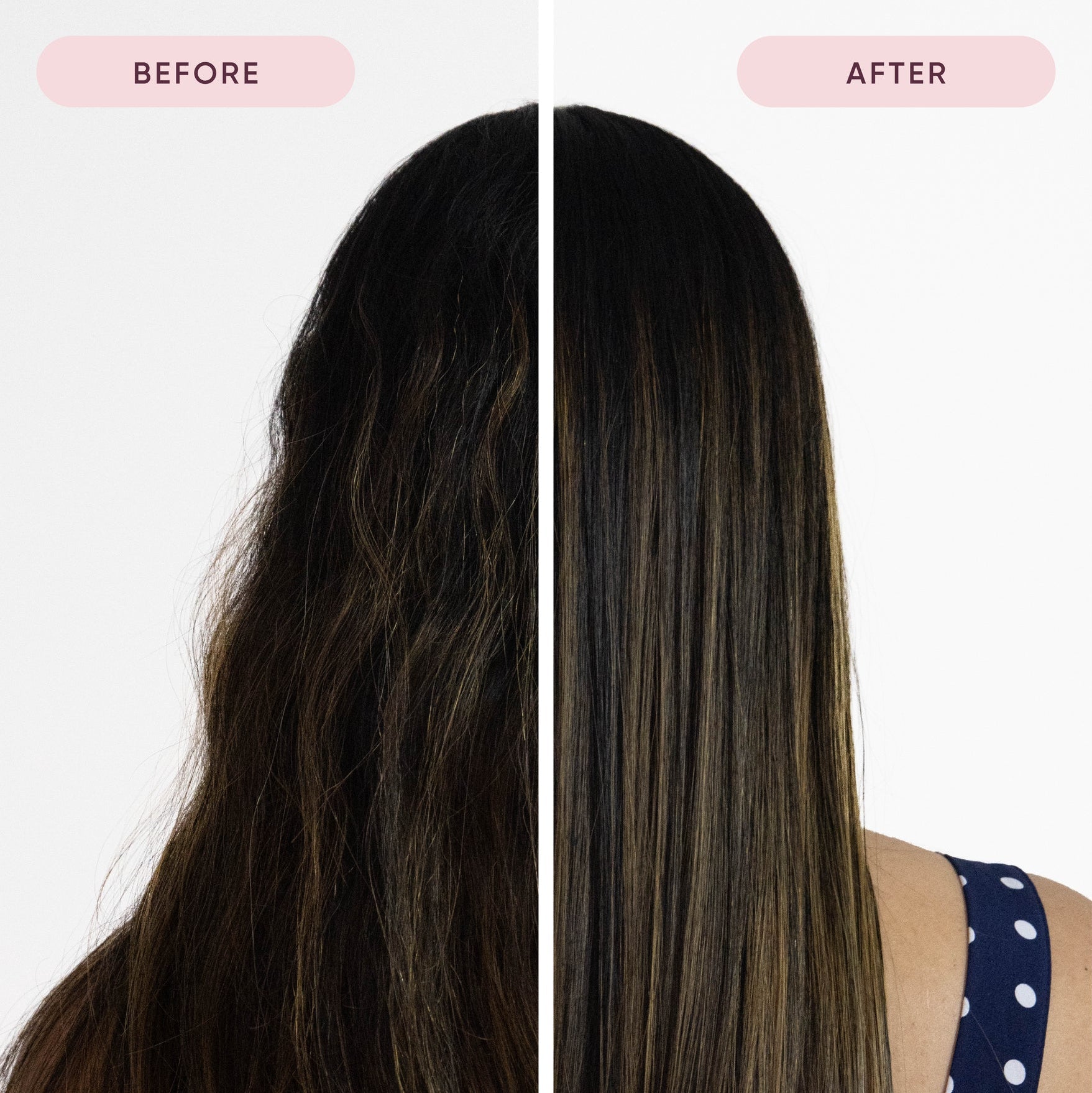 Before and After Nak Replends Creme Leave In Moisturiser Infuses hair with moisture while detangling to smooth hair and reduce daily damage caused by styling
Shields your hair from daily stress, improving overall hair condition for enhanced shine and health