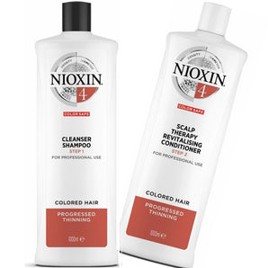 Nioxin System 4 1lt Duo for colored hair with progressed thinning - On Line Hair Depot