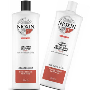 Nioxin Professional System 4 Cleanser Shampoo and Scalp Revitalizing Conditioner Nioxin Professional - On Line Hair Depot