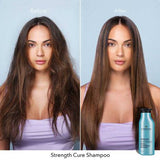 Pureology Strength Cure Shampoo 250ml Duo fortifies & repair damaged hair - On Line Hair Depot