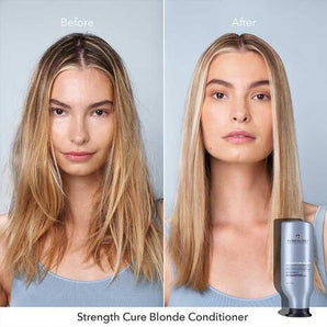 Pureology Strength Cure Blonde Conditioner 1lt purple tones Blonde & strengthens - On Line Hair Depot