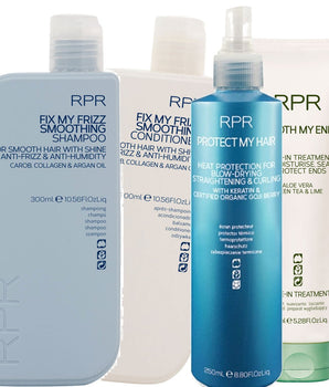 RPR Fix My Frizz Smoothing Quad Pack For smooth hair with shine anti-frizz and anti-humidity RPR Hair Care - On Line Hair Depot