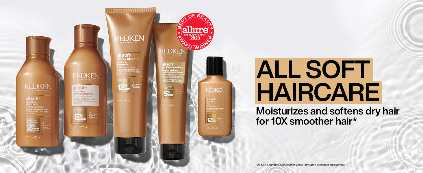 Redken All Soft Shampoo & Conditioner 300ml Duo Hair in Need of Moisture - On Line Hair Depot