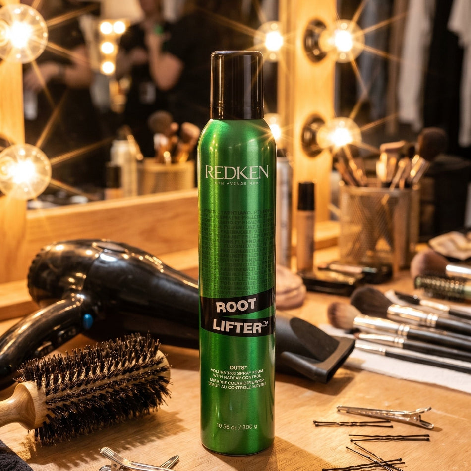 Redken GUTS Root Lifter Volumizing Spray Foam is the professional's go-to for instant, long-lasting lift at the roots. Lightweight yet powerful, this spray foam adds dramatic body and fullness to flat, fine, or limp hair — without weighing it down or leaving residue.
