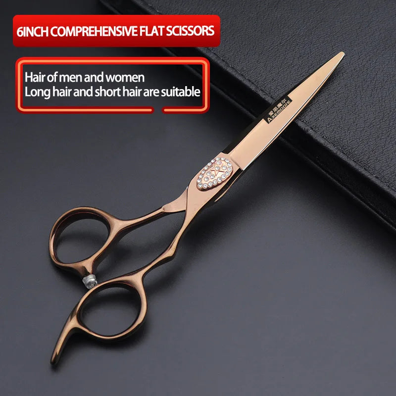 Hairdressing Scissors 6 Inch Hairdresser's Scissors Professional Barber Set Haircuts Pair Of Scissors Hair Scissors Custom Logo - On Line Hair Depot