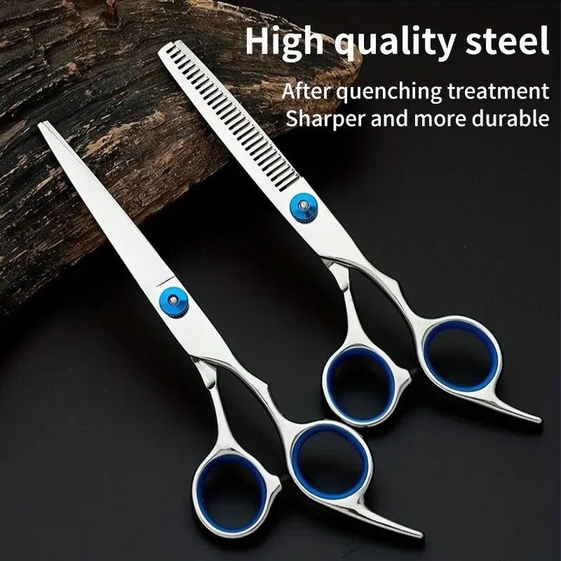 Hairdressing Scissors Stainless Steel Professional Hairdressing Scissors Cutting Thinning Scissors Barber Shear Home Salon - On Line Hair Depot