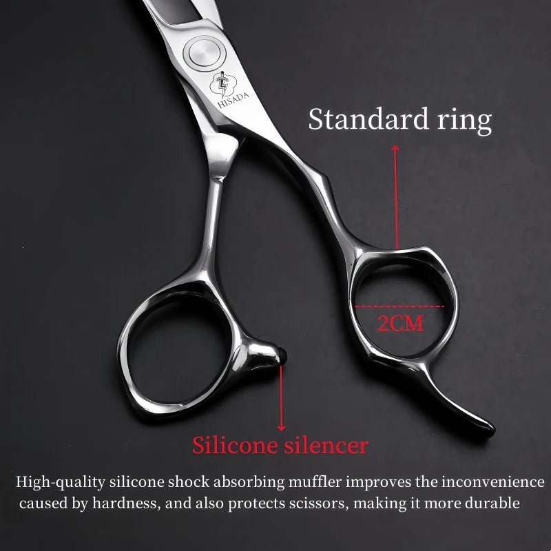HISADA Hairdressing scissors	barber Scissors professional hairdressing scissors %10-15-40-45% Inch scissors VG10 material - On Line Hair Depot