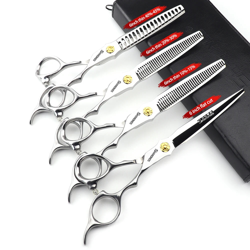 Hairdressing Scissors 5.5“ 6” 6.5“ Inch Hair Scissors Professional Barber Scissors Hairdressing Shears Thinning Styling Tool - On Line Hair Depot