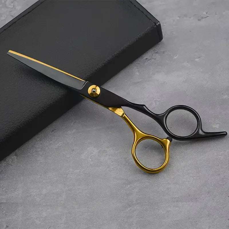 2pcs/ Hairdressing scissors Set - Hairdressing scissors, flat bangs, thin and broken hair, tooth clippers, hairstyle accessories - On Line Hair Depot