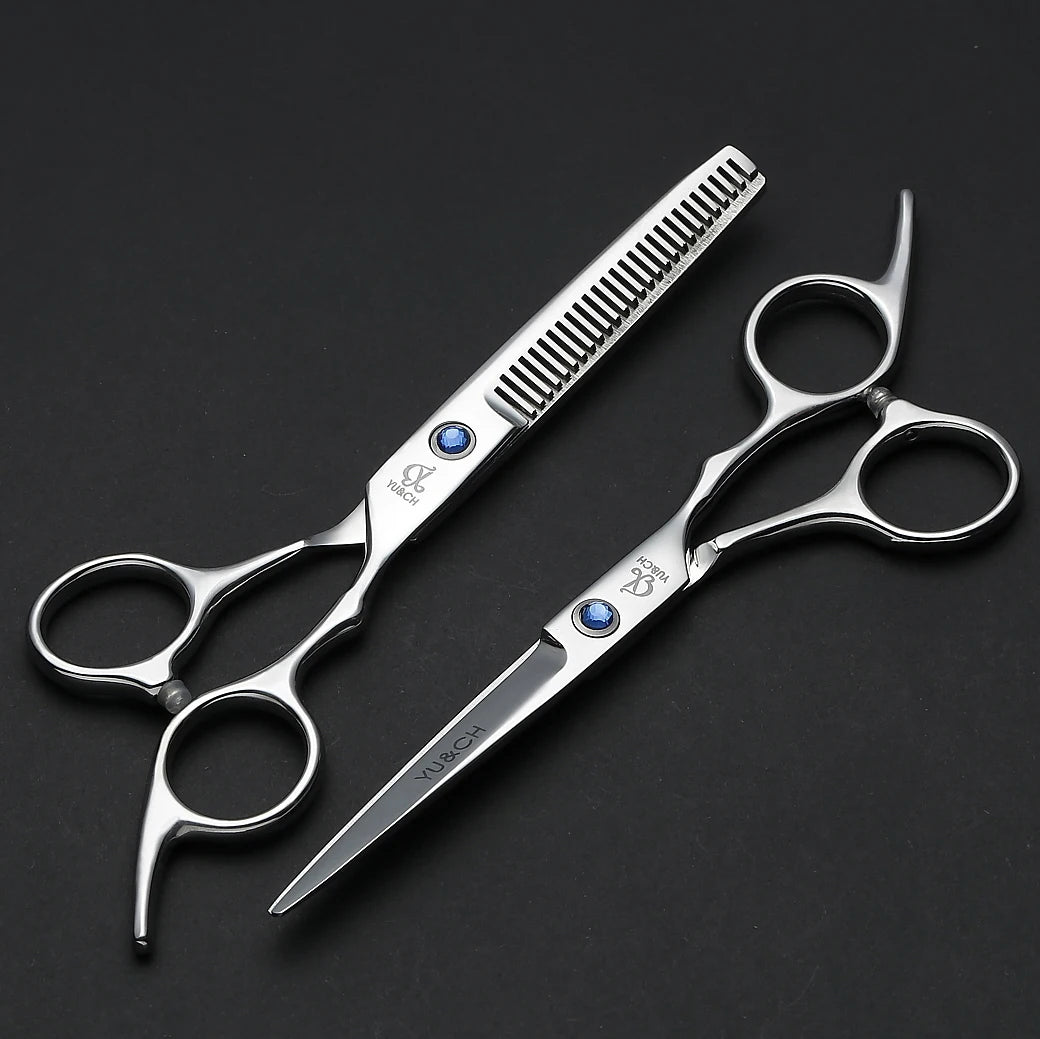 Hair Cutting Scissors Thinning Shears Kit Professional Barber Hairdressing Texturizing Salon Razor Edge Scissor Stainless Steel - On Line Hair Depot